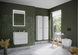 Пенал подвесной Sancos Norma 2.0 PNR2.035W 35см белый глянец