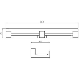 Вешалка для полотенец Rav Slezak Nil NLA0105MG Сатин
