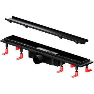 Душевой лоток AM.PM PrimeFlow 60 W02SC-U11-060-04BM с Черной матовой решеткой / под плитку Tile