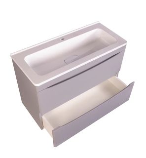 Тумба под раковину Style Line Бергамо СС-00002323 мини 80 Люкс антискрейтч Plus 80 см