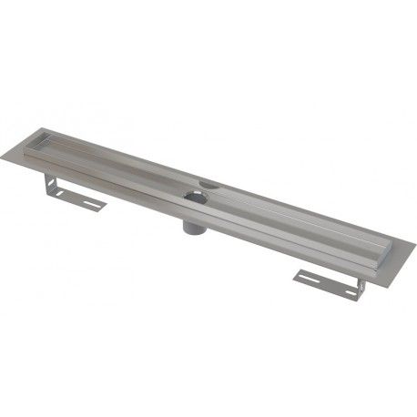 Душевой лоток AlcaPlast с порогами для перфорированной решетки без гидрозатвора 55см хром APZ2001-550