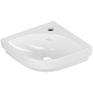 Раковина Villeroy Boch компактная Architectura,  без перелива отверстие для смесителя слева Альпийский белый,