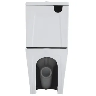 Унитаз-компакт Black&White Universe 7789W безободковый белый