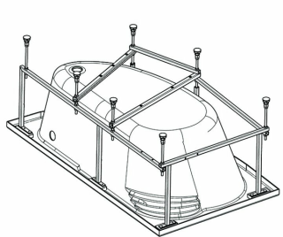 Santek Майорка XL 160х95 R асимметричная белая 1WH111990