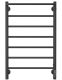Электрический полотенцесушитель Larusso Прайм П7 50x80см чёрный матовый 4670078536570