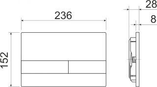 Комплект с инсталляцией Ceramica Nova CN3007_1002B_1000 унитаз Metric CN3007 крышка-сиденье с микролифтом и инсталляция Envision CN1002B с чёрной матовой кнопкой смыва Flat