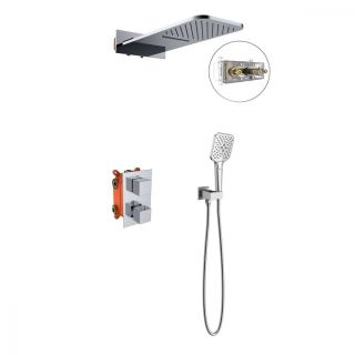 Душевой комплект Vincea VSFW-103TCH термостатическая хром