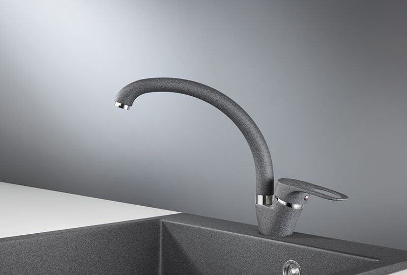 Смеситель для кухни Granula Standart 03-ST, ГРАФИТ