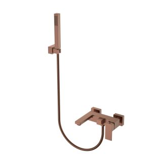 Смеситель для ванны Boheme Qubic 473-BRB брашированная бронза