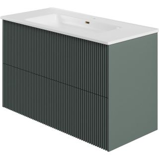 Тумба под раковину La Fenice Terra FNC-01-TER-G-100-2 Серо-зеленая 100 см
