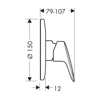 Смеситель для душа Hansgrohe Logis 71606000S хром