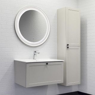 Тумба с раковиной Comforty Ереван 00-00014864 80 см Серый шелк