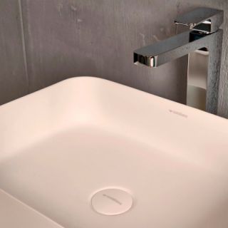 Донный клапан Montebianco SV-001 для раковины, "click-clack", без перелива, белый