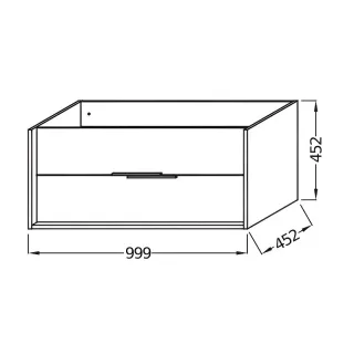 Тумба под раковину Jacob Delafon Vivienne EB1668-J5-J5 100 см белый глянец