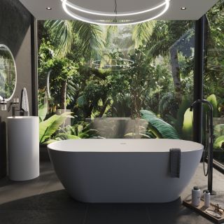 Ванна из искусственного камня WHITECROSS Tawna 0218.180080.200 180x80 см белый матовый