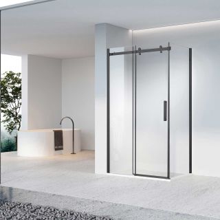 Душевой уголок Vincea Como-N VSR-4CN8015CLB, 1500*800, черный, стекло прозрачное