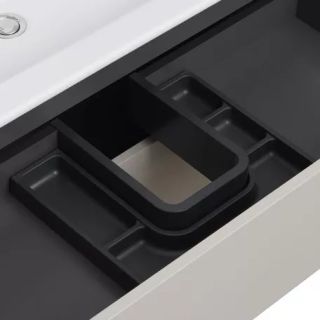 Тумба под раковину Акватон Сохо 75см слэйт/галька серая 1A258101AJ9A0