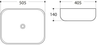 Раковина Art&Max 50см белый AM-78104