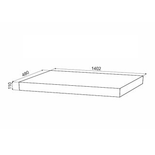 Столешница Velvex Unit 140, графит