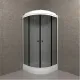 Душевая кабина Triton Грэй Щ0000066361 88x88 см профиль чёрный стекло тонированное
