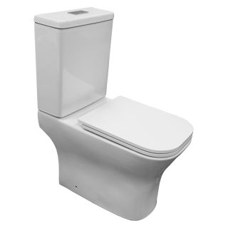 Унитаз напольный Azario Milagro AZ-8502 безободковый смыв торнадо с сиденьем микролифт