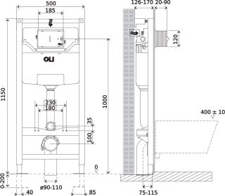 Комплект унитаза с инсталляцией Point Виктория 879235pKA02+PN41061 с сиденьем Микролифт