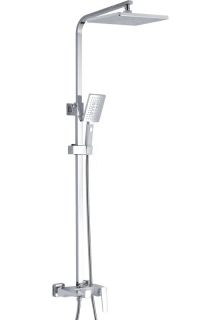 Душевая стойка Rose R1636F белый/хром