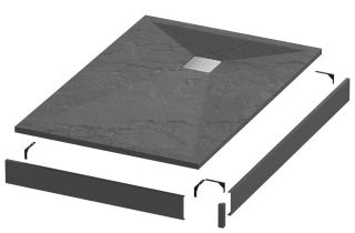 Душевой поддон Grossman Strong GR-S280110Q 110x80см графит