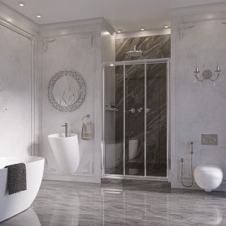 Душевая дверь Ambassador Forsa 17021102NX 110см хром/прозрачное