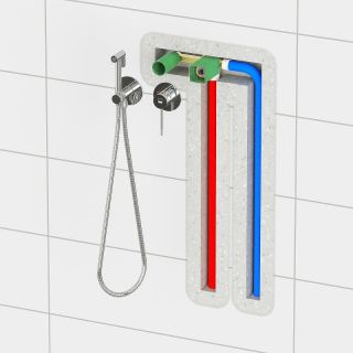 Гигиенический душ со смесителем Timo Saona 2339/19SM розовое золото