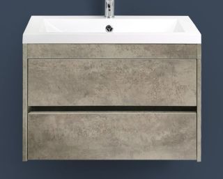 Подвесная тумба под раковину Art&Max Family 58см цемент Family-580-2C-SO-CV