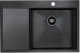 Мойка кухонная Paulmark Elde PM807851-GMR правая воронёная сталь