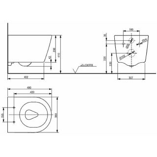 Унитаз подвесной TOTO RP CW554Y белый