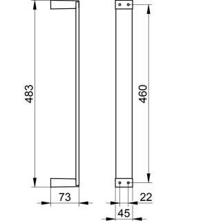 Вертикальный держатель для полотенца Keuco Edition 11170010000 хром