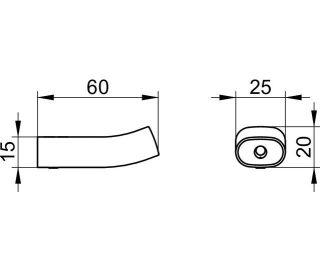Крючок для халата Keuco Edition 11514030000 бронза шлифованная