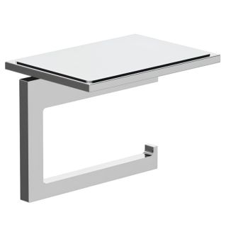 Держатель туалетной бумаги Kludi Vela C 3197105 с полкой для телефона хром