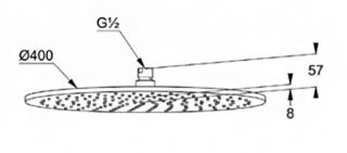 Верхний душ Kludi A-QA хром 6434005-00