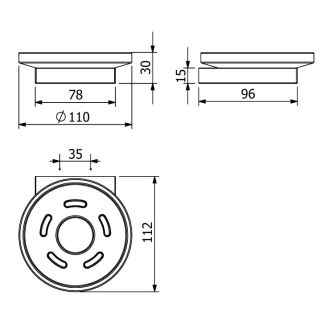 Мыльница Kludi Vela C 31985N0 брашированное золото