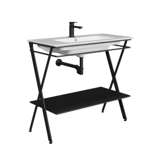 Металлическая структура-консоль Kerama Marazzi Piano Next PIA.N.95\BLK 95 см чёрный матовый