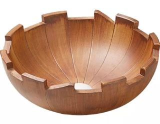 Раковина накладная SantiLine SL-7016 41см дерево