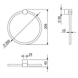 Полотенцедержатель Kludi Vela R 5897853 белый матовый