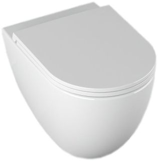 Подвесной унитаз Isvea Infinity 10NF02001SV безободковый крышка микролифт белый