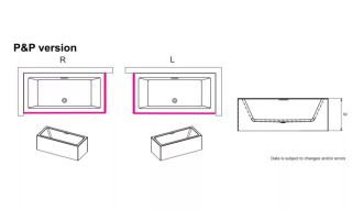 Акриловая ванна Riho Rethink Cubic Plug and Play B108011005 R 190х80см белый