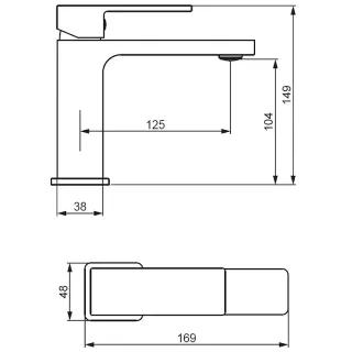 Смеситель для раковины Daxima Gala 530210000 хром