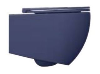 Подвесной унитаз Isvea Infinity 10NF02001SV-2Z безободковый крышка микролифт синий матовый