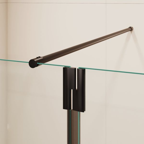 Душевая перегородка RGW WA-054B (WA-010B + Z-072B) 351005483-14 80 см чёрный