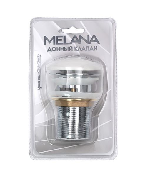 Донный клапан Melana MLN-335301 с переливом белый