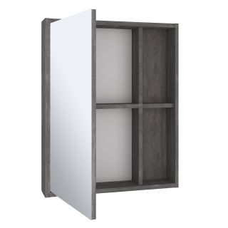 Зеркальный шкаф Runo железный камень Эко 52 (00-00001324)