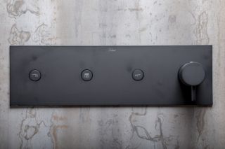 Душевая система Boheme Fusion 131-2-B с термостатом чёрный