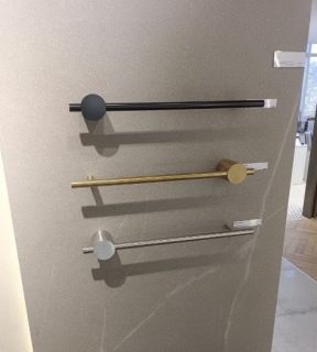 Электрический полотенцесушитель Broner Bruno BR.007.060.0000.MG 60 см с кнопкой золото матовое